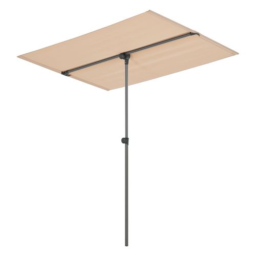 Parasol Inclinable À 360° Rectangulaire 180 X 130 Cm Sable Helloshop26 03_0008047