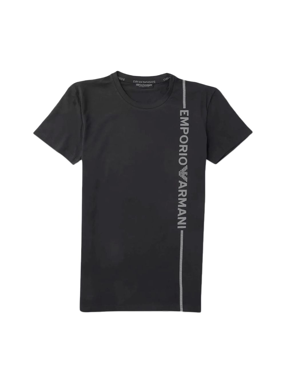 T Shirt Emporio Armani Logo Imprimé Homme Noir