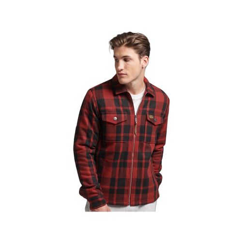 Chemise Superdry Carreaux Homme Rouge