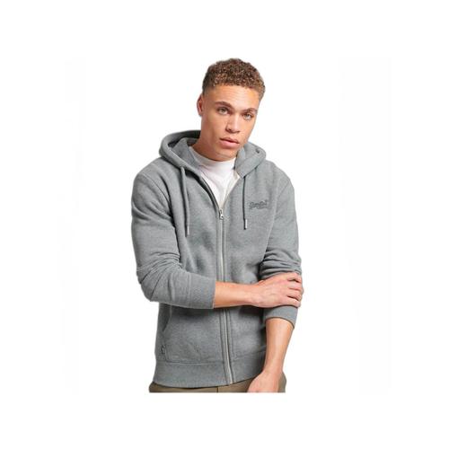 Sweat Superdry Vintage Logo Emb Homme Gris