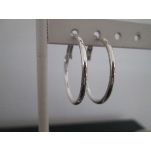 Créoles Argentées 3 Cm