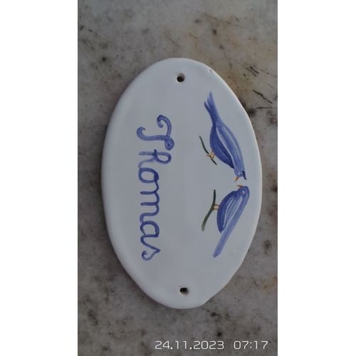Plaque de porte prenom Thomas