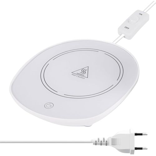 ERYI-Chauffe Tasse Bureau Avec Inductance Gravitationnelle Pour Arrêt Automatique, Maintien Thé Lait Café Au Chaud En Cuisine Et Maison (Sans Tasse)