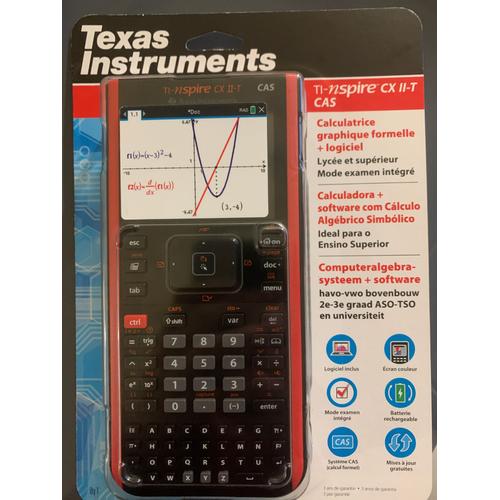 TEXAS INSTRUMENTS Calculatrice graphique TI-Nspire CX II-T CAS  NSCXCAS2/TBL/3E14