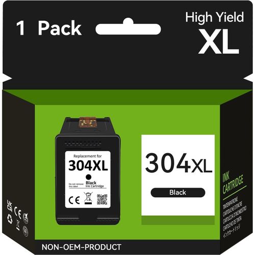 ERYI-Cartouche 304 Xl Noir Compatible Avec Cartouche Hp 304 Noir, Encre 304 Xl Noir Pour Hp Envy 5010 5020 5030 5032 Deskjet 2620 2622 2634 2630 2632 3720 3730 3733 3735 3760 3750 Imprimante