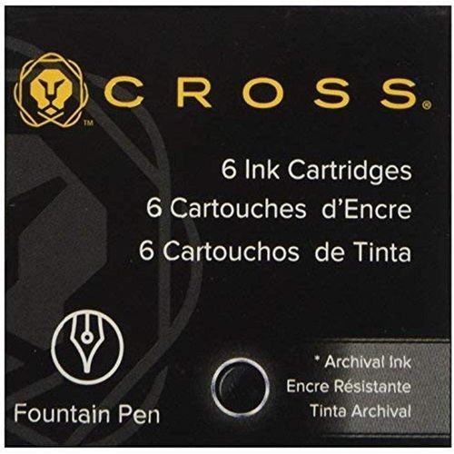 Eryi-8921 Recharge Pour Stylos Noir 6 Pièce(S) - Recharges Pour Stylos (Noir, Stylo-Plume, 6 Pièce(S))