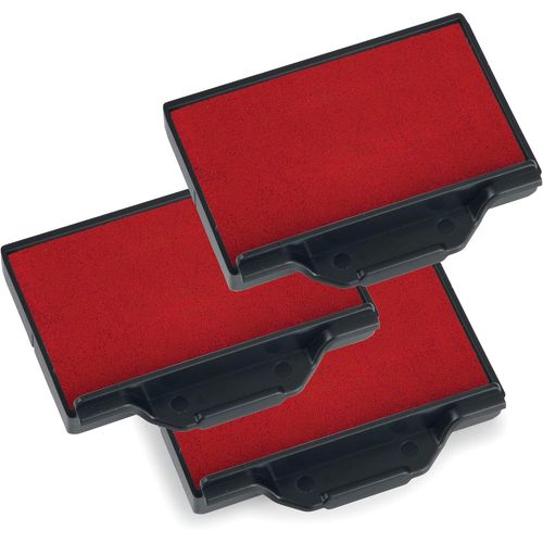 Eryi-3 Cassettes D'encre 6/56 Rouges Pour Tampons Professional Line 5117, 5204, 5206, 5460, 5460l, 5465, 5558, 55510, 5466pl