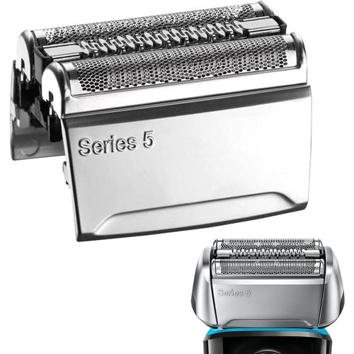 ERYI-Series 5 Tête De Rasoir De Rechange Compatible Avec Le Rasoir Électrique À Grille Braun, Compatible Avec Le Rasoir Électrique Braun 5190Cc, 5090 Etc Pièce De Rechange De Rasoir, Argent