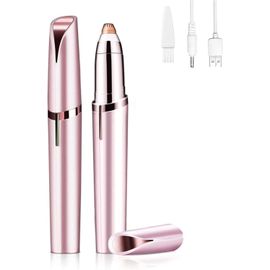 Eryi-Epilateur Sourcil, Epilateur Visage Eyebrow Trimmer Epilateur Electrique Rasoir Sourcil Femme Pour Epilation Sourcil Visage Lèvres Bikini Bras (Or Rose)