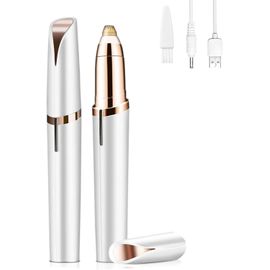 Eryi-Epilateur Sourcil, Epilateur Visage Eyebrow Trimmer Epilateur Electrique Rasoir Sourcil Femme Pour Epilation Sourcil Visage Lèvres Bikini Bras (Blanc)