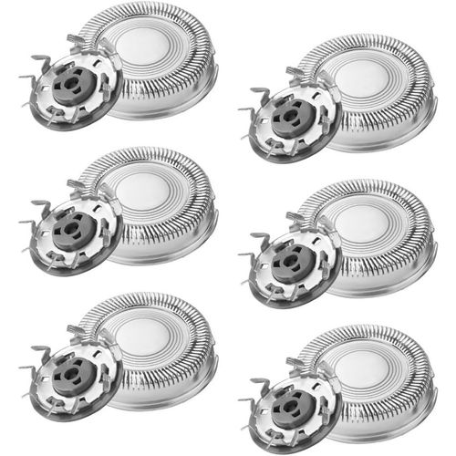 ERYI-Têtes De Rasoir, 6 Pièces Tête De Rechange, Tête De Rasage, Têtes De Rechange Compatible Avec Les Rasoirs Électriquesseries 7000 S7530S7310S7780 S7370, Non D'Origine