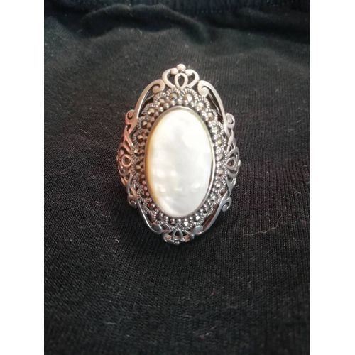 Bague Argent Et Nacre