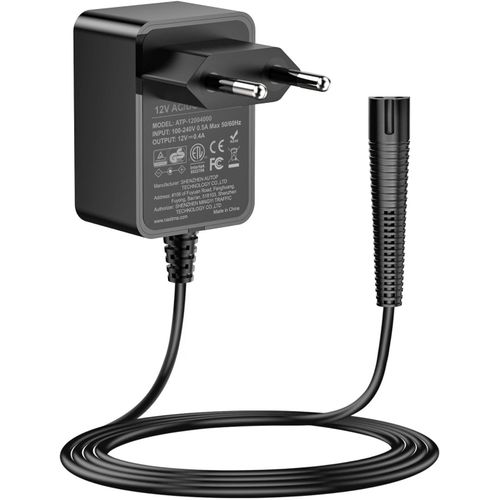 ERYI-12V 0.4A Chargeur Pour Braun Rasoir Électrique Série 6/7/9, Série 4/5, Série 1/2/3 Remplacement Du Cordon D'Alimentation, 3000S 390Cc 5190Cc 760Cc 790Cc 9090Cc 190S 310 350Cc Adaptateur