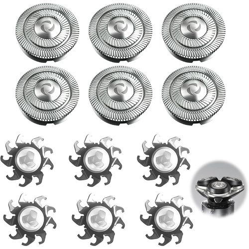 ERYI-6 Pcs Fr8 Têtes De Rasoir De Rechange, Compatibles Avec Les Séries 1000, 2000, 3000, 5000, At, Pt, Hq, Fs Rasage Doux Et Précis, Lames De Rechange Pour Rasoir, Gardez Votre Visage Propre