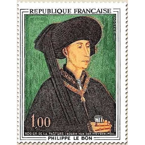 France 1969, Très Beau Timbre Neuf** Luxe Yvert 1587 - Tableau, Portrait De Philippe Le Bon Par Van Der Weyden.