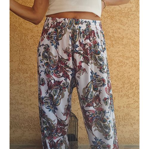Pantalon Sarouel Bohème Chic Motifs Paisley