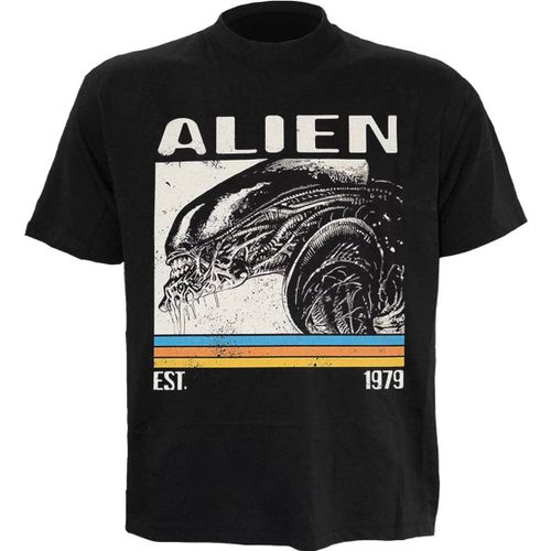 Alien - Retro Bars - T-Shirt Imprimé Devant Noir