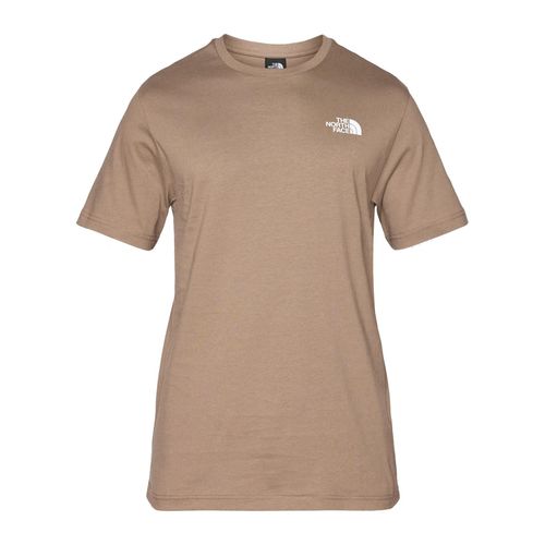 Tee Shirt Manches Courtes The North Face M Ss Box Nse Tee Marron Xxl