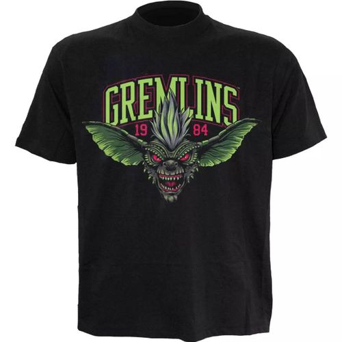 Gremlins - Homeage Style - T-Shirt Imprimé Devant Noir