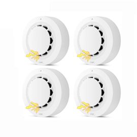 Tuya-Détecteur de fumée Wi-Fi, alarme de protection incendie, système de sécurité domestique, pompier-4pcs