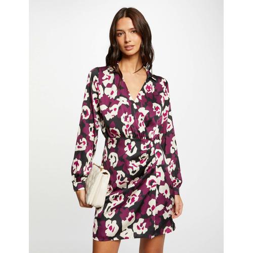 Robe Ajustée Imprimé Floral Multico Femme