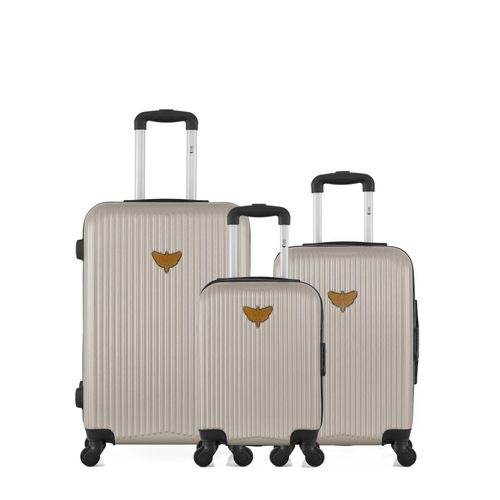LPB LUGGAGE - Lot de 3 - Valise weekend, valise cabine et valise cabine XXS AGATA