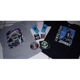 Johnny Hallyday Maxi Cd Desperados Hdc Harley Davidson Paris Et 2 Tee Shirt Et Goodies Du Club