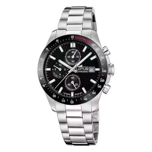 Montre Lotus Chrono Noir Acier