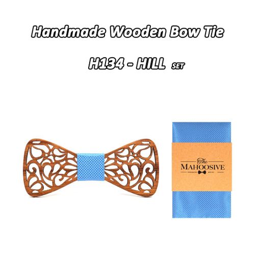 Mahoosive N?Ud Papillon En Bois Poche Carré Ensemble Pour Hommes Costumes De Mariage Bois Cravate Homme Noeud Papillon Noeud Papillon Ensemble De Foulard