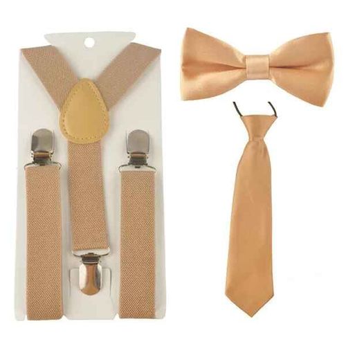 Mode 3 Pièces École Garçons Filles Enfants Enfants Orthèse Bretelles Élastiques Pour Chemise Suspensorio Cravate N?Uds Papillon Ensemble Tr0001