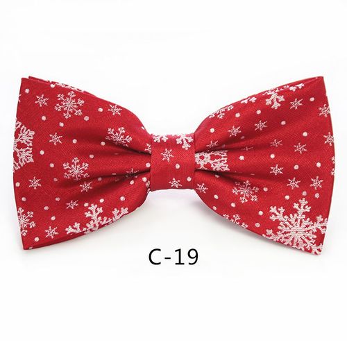 Jemygins N?Uds Papillon De Noël Pour Hommes Chemise Flocon De Neige Motif D'arbre De Noël Hommes Noeud Papillon En Soie Cadeau De Fête De Noël