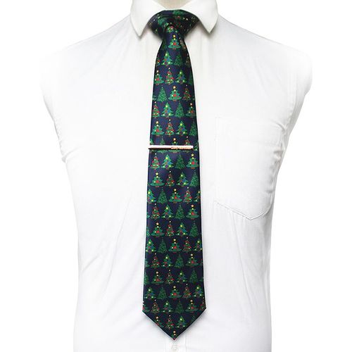 Cravates De Noël Pour Hommes,9cm,En Soie Rouge,De Bonne Qualité,Imprimées,Ensembles De Pinces À Cravate,Cadeau De Fête,De Mariage,De Festival
