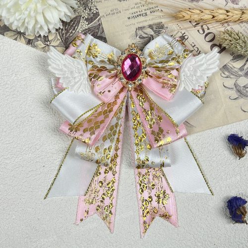 Lolita N?uds Papillon Bijoux Faits À La Main Cadeaux Haut De Gamme Femmes Filles Concert Main Lampe Bâton Arcs Accessoire Collier Fleur Clips