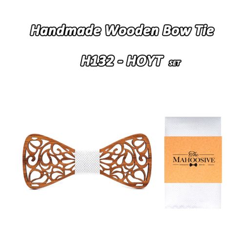 Mahoosive N?Ud Papillon En Bois Poche Carré Ensemble Pour Hommes Costumes De Mariage Bois Cravate Homme Noeud Papillon Noeud Papillon Ensemble De Foulard