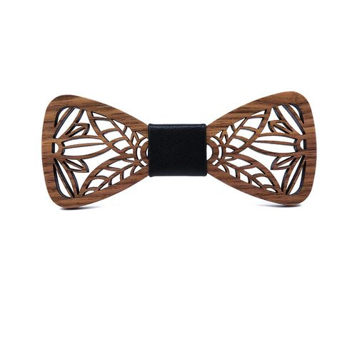 Mahoosive Feuille Bois Noeuds Papillon Pour Hommes Noeuds Papillon Découpé Papillons Costume De Mariage Noeud Papillon En Bois Chemise Krawatte N?Uds Papillon Cravate Mince