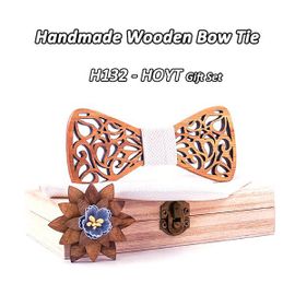 Mahoosive N?Uds Papillon En Bois À Fleurs Pour Hommes Noeud Papillon Creux Papillons Costume De Mariage Noeud Papillon En Bois Chemise Krawatte N?Uds Papillon Cravate Mince