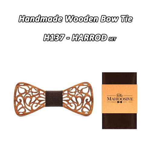 Mahoosive N?Ud Papillon En Bois Poche Carré Ensemble Pour Hommes Costumes De Mariage Bois Cravate Homme Noeud Papillon Noeud Papillon Ensemble De Foulard