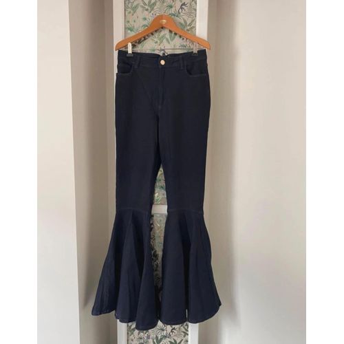 Pantalon Pat’D’Éléphant Neuf Uterqüe Pantalon Flare Pantalon Jeantaille 40 Neuf  