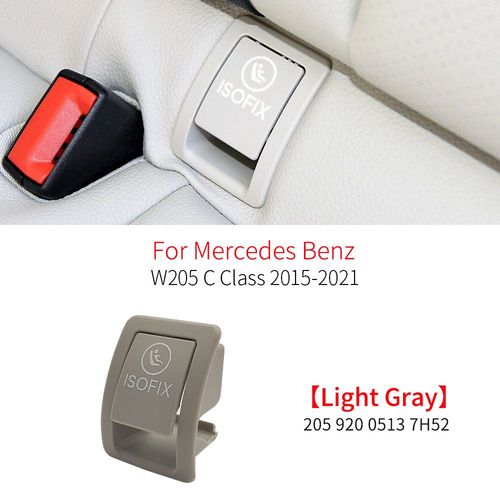 Housse De Sécurité Pour Siège Arrière De Voiture,Interrupteur Isofix Pour Enfant,Accessoires Pour Mercedes Benz Classe C W205 C180 C200 C220 C250 C300 2059200513 - Type Light Gray