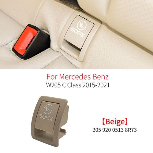 Housse De Sécurité Pour Siège Arrière De Voiture,Interrupteur Isofix Pour Enfant,Accessoires Pour Mercedes Benz Classe C W205 C180 C200 C220 C250 C300 2059200513 - Type Beige