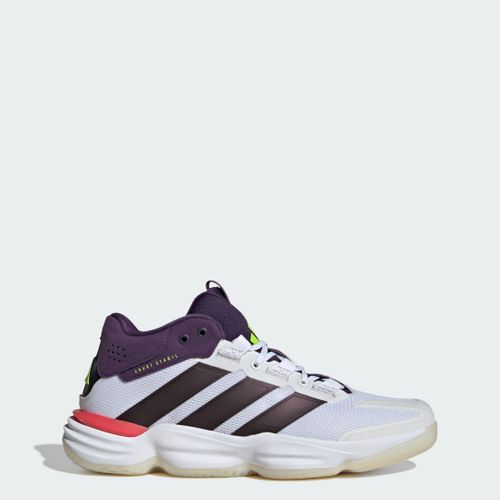 Chaussures Stabil Pour Terrain Indoor Adidas Cloud White Aurora Met. Aurora Plum