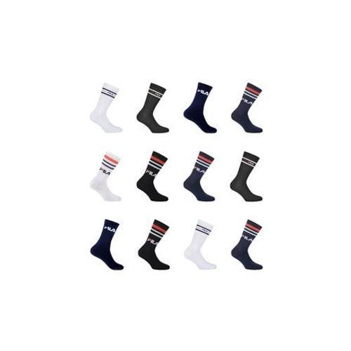 Lot De 12 Paires De Chaussettes Tennis Fila Assorties 43