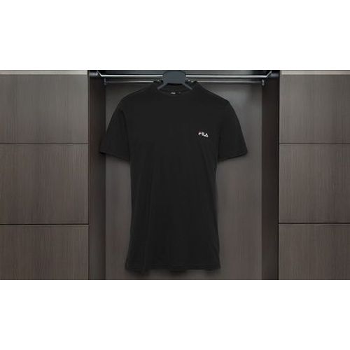 T-Shirt Homme Uni 100 % Coton Fila : Bleu Marine / L