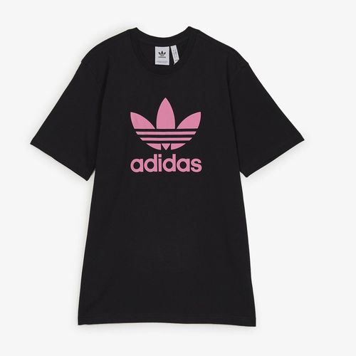 Tee Shirt Trefoil Noir/Rose Adidas Originals - Noir/Rose - Xs