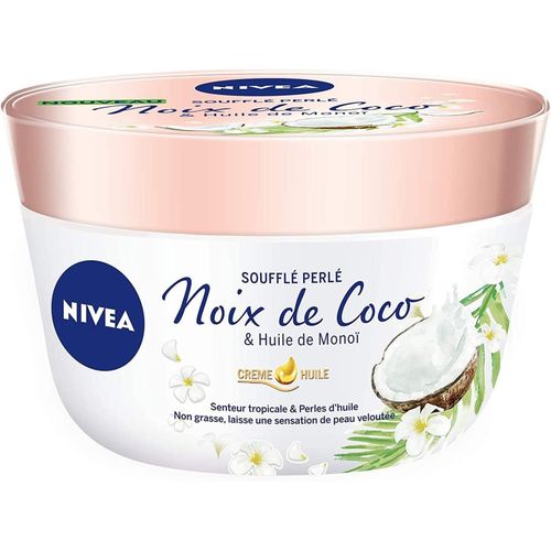 Kathlelxh-Baume Corps Soufflé Perlé (1 X 200 Ml), Soin Corps Hy Atation 24 H, Baume Hy Atant À L'huile De Monoï Et Au Parfum Tropical De Noix De Coco[H8] 
