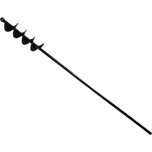 Tarière de jardin pour perceuse,avec gants de jardin,tarière hélicoïdale sans fil,perceuse à main pour visseuse sans fil (5 x 75 cm)