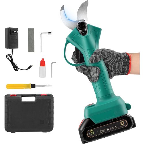 Sécateur électrique professionnel sans fil compatible avec batterie Makita 21 V,diamètre de coupe max. 30 mm,lames SK5,moteur sans balais,sécateur électrique sans fil pour le jardinage