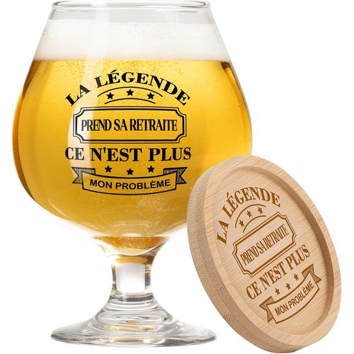 Cadeau Retraite Homme, 17oz Verre À Bière Cadeau Pour Une Retraitée, Cadeaux Retraite Pour Départ Collègue Humoristique Amis Papa Papy Oncle