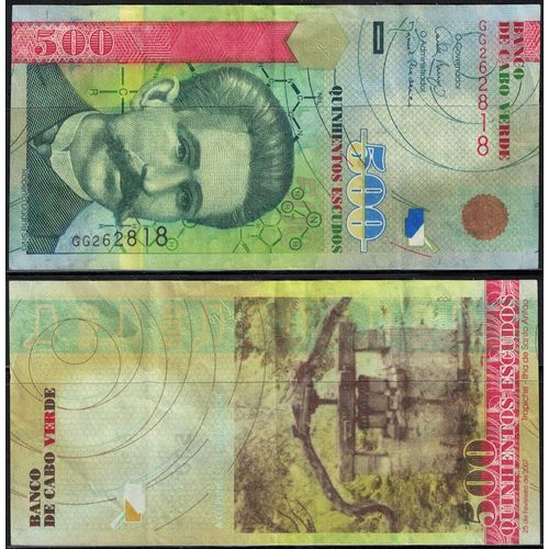 Cap Vert Billet De Banque 500 Escudos Chimiste Roberto Duarte Silva