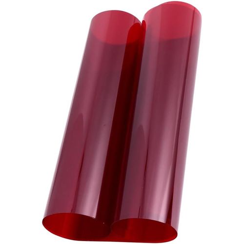 Filtre De Gel en Couleur,Rouge Couleur Filtre Feuilles Correcteurs De Couleur pour Flash Lumière LED Film Vidéo Photo,Correction Gélatine Rouge Papier,éclairage Filtre Transparent